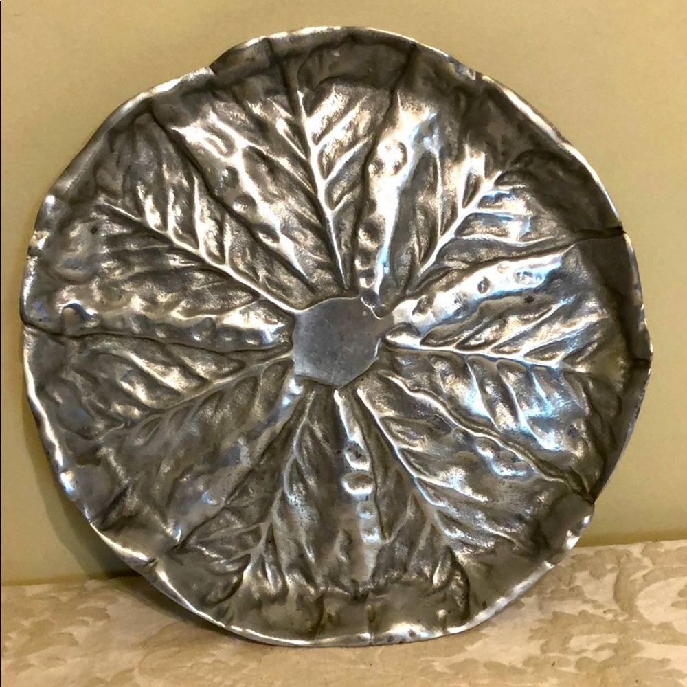 Cabbage Leaf" Platter or Serving Tray
